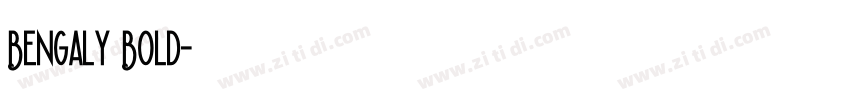 Bengaly Bold字体转换
